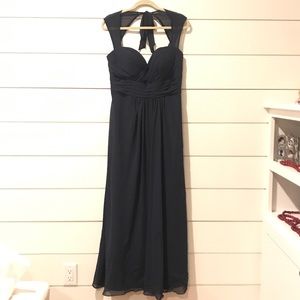 Bill Levkoff Navy Bridesmaid Dress